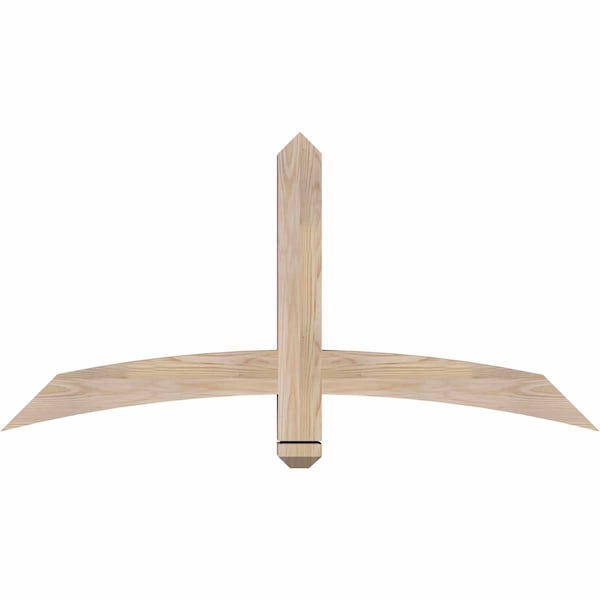Ekena Millwork Bellingham Smooth Timber Gable Bracket, Douglas Fir, 48"W x 24"H x 3 1/2"D x 3 1/2"F, 12/12 Pitch GBW048X24X0404BEL00SDF - main